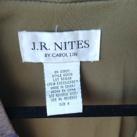 EUC 2 PC TanJay purple gold  Metallic Blazer with matching tank top - Picture 2 of 11